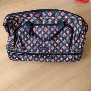 Vera Bradley Rolling Duffle Bag in Mini Medallion Print